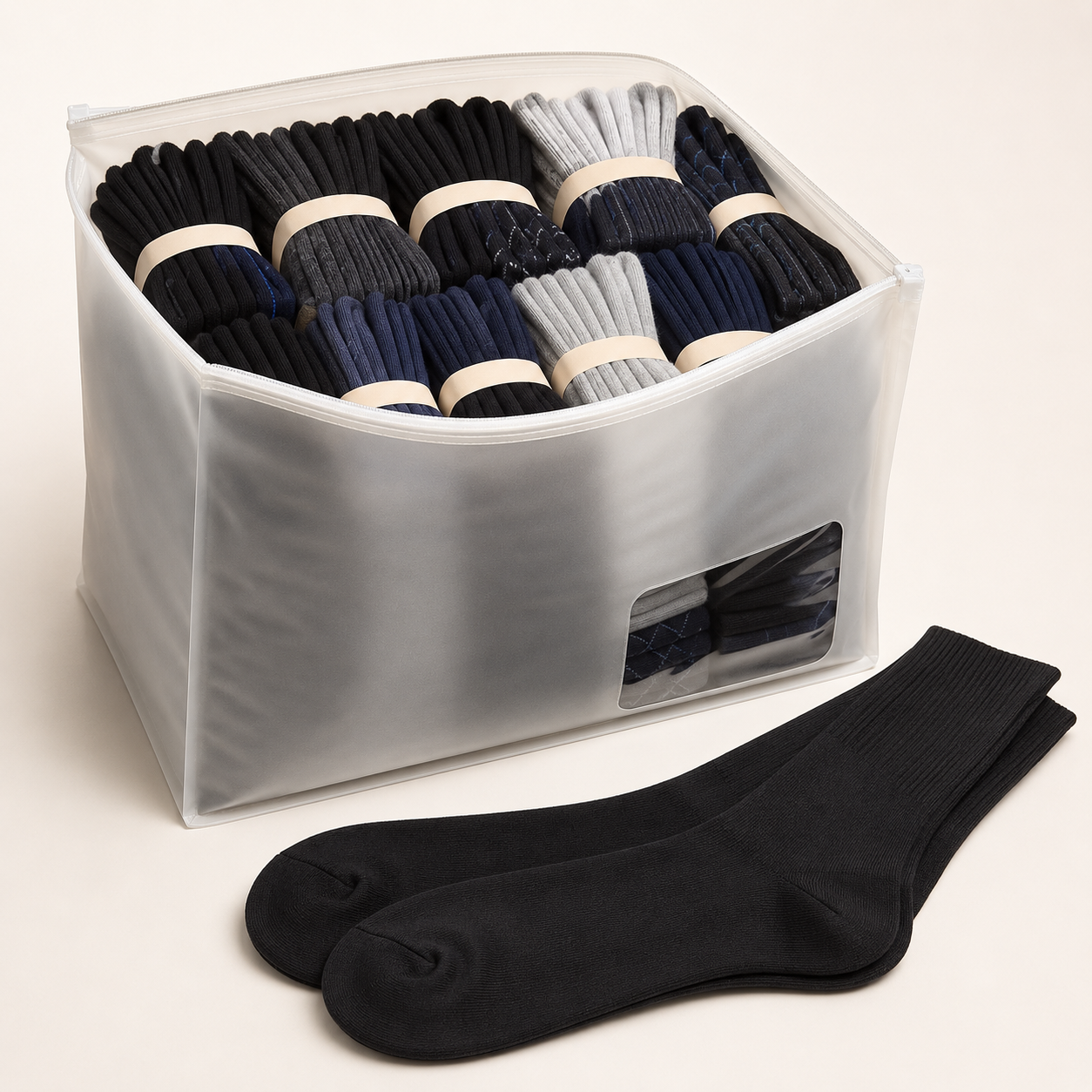 Pack NOLOVAN Essentiel de 50 paires dans un rangement protecteur